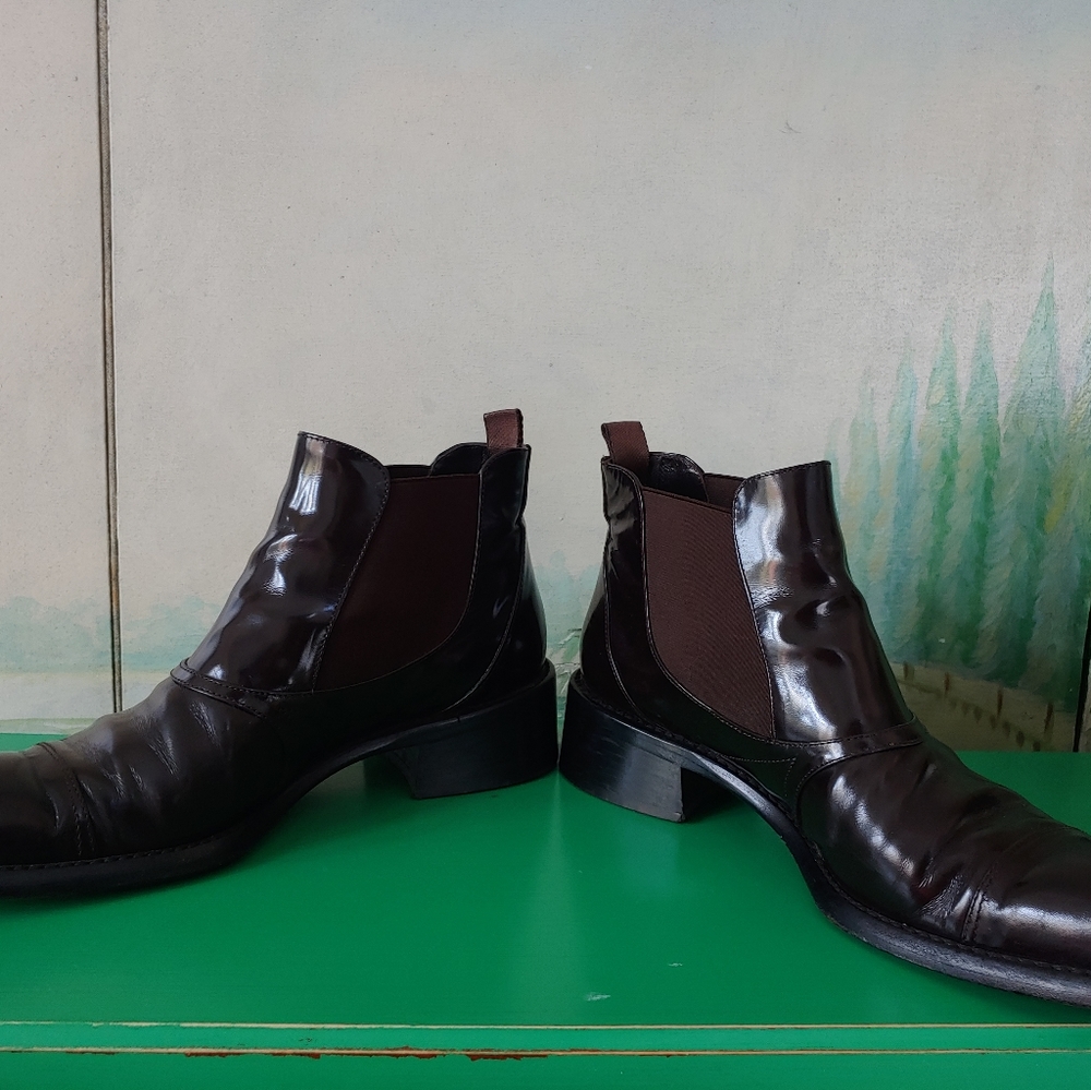 Prada Brown Calf Bootie - Picture 5 of 7